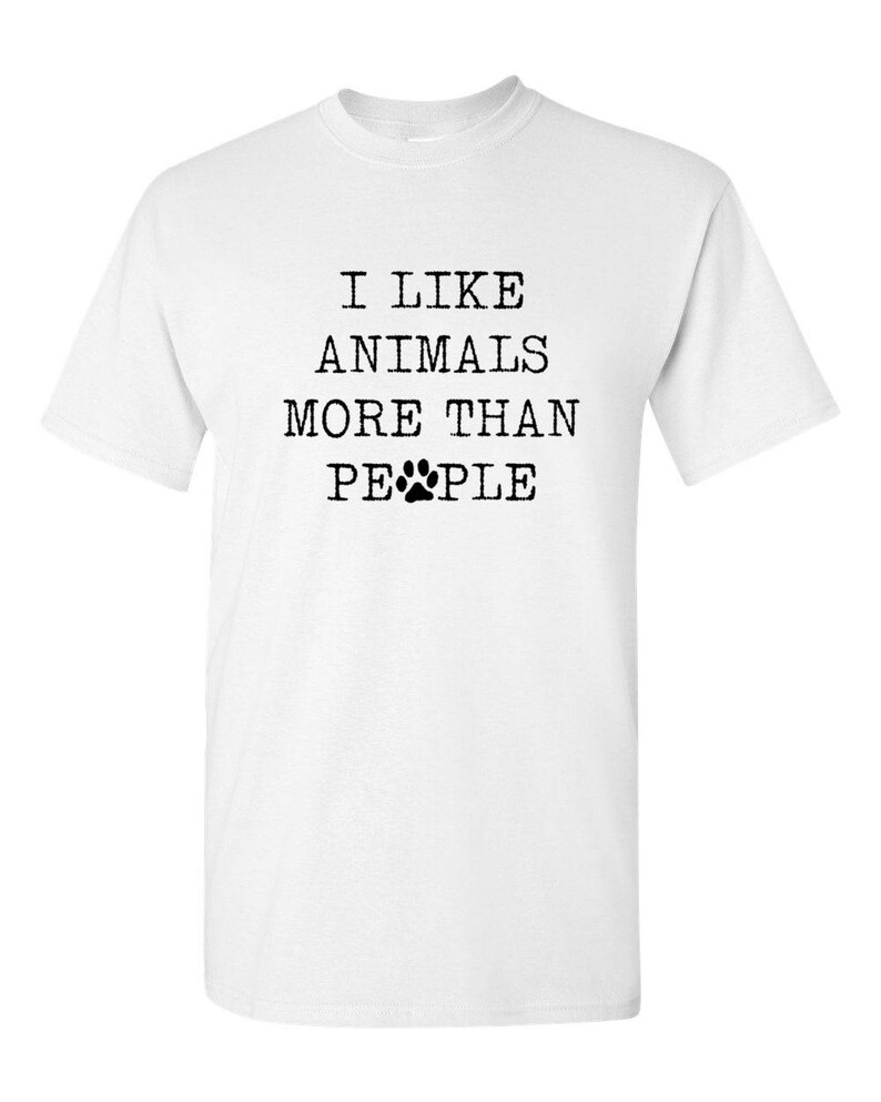 Ich Mag Tiere Lieber Als Menschen Ich mag Tiere mehr als Menschen T-Shirt lustige T-Shirt | Etsy