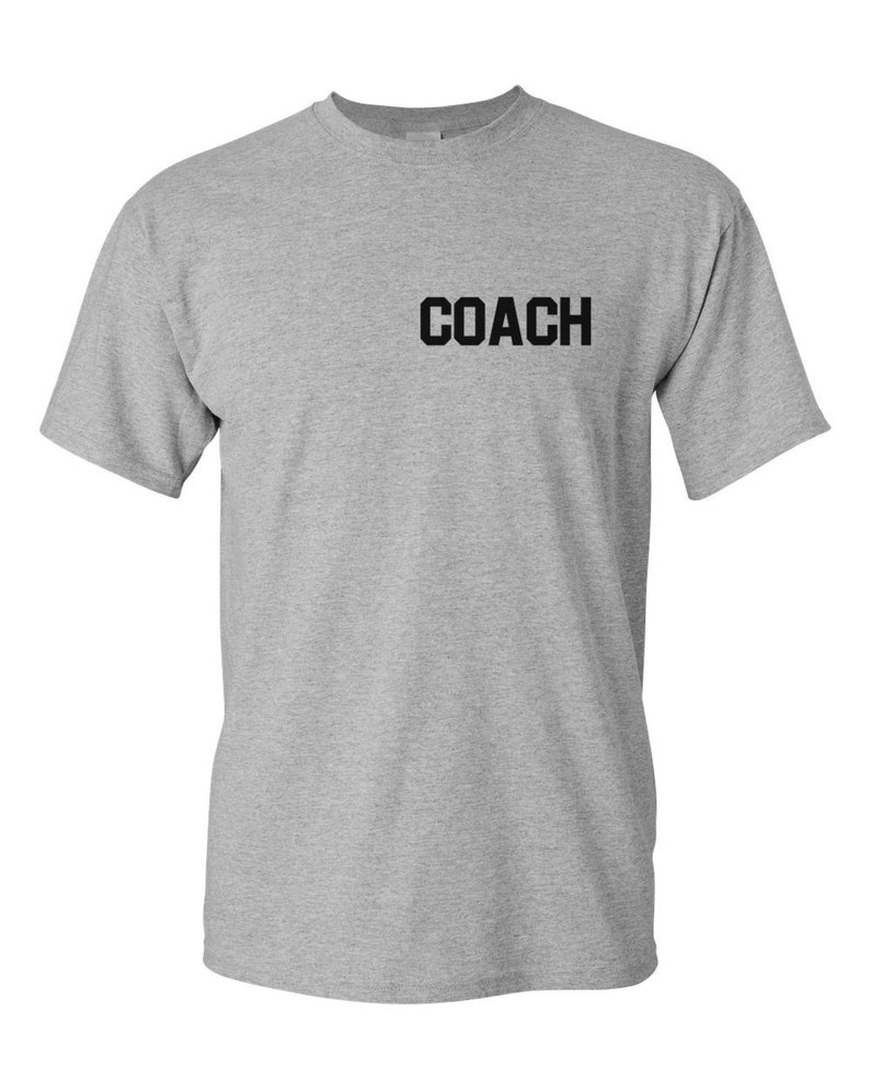 Men's Coach Shirt Front & Back Tshirt Football Etsy