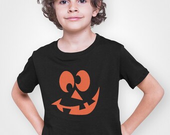 Youth Toddler - Crazy Eyes, Pumpkin Face T Shirt, Halloween Shirt, Pumpkin Shirt, Jack O Lantern Shirt, Trick Or Treat, Boys & Girls