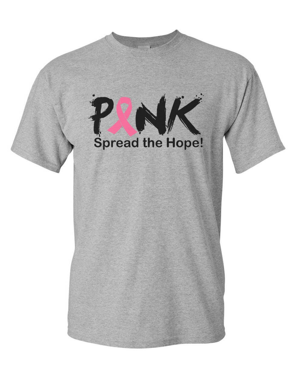 Men's - Pink Spread The Hope T-Shirt - Just Beat It Tee - Shirt For Him ...