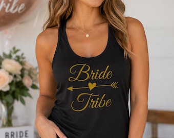 Bride Tribe Tank Top, Bridesmaid Racerback, Bachelorette Party Shirt