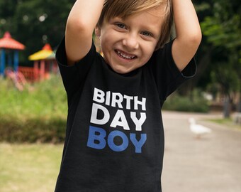 Birthday Boy T Shirt, Toddler Youth Tee, Bday Gift for Boy, Prince Shirt, Kids Present Shirt, Boys Cotton Tee, Multiple Colors