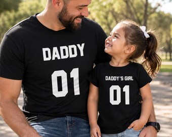 Daddy And Daughter Matching Shirts, Father Daughter Outfit, First Fathers Day Gift, Daddy’s Girl Shirt Set, Dad And Baby Gift