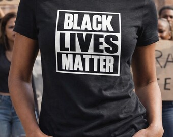 Black Lives Matter Womens Shirt, Civil Rights Tee, Justice Freedom Top, African American History Shirt, Equality Activist Gift, Handmade