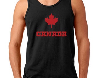 Men's Tank Top - Canadian Maple Leaf Shirt -  Canada Pride - National Symbol of Canada T-Shirt - Canada Tee
