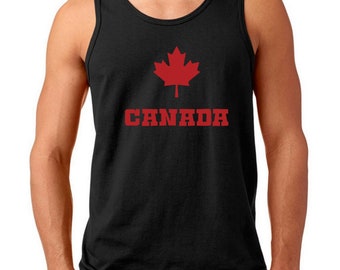 Men's Tank Top, Canadian Maple Leaf Shirt, Canada Pride, National Symbol of Canada Tee, Canada Flag, Maple Leaf Apparel, Canada Graphic