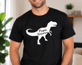 Papa Saurus Shirt, Dinosaur Dad Tee, Funny Fathers Day Gift, Mens Dad Shirt, Dino Lover Gift