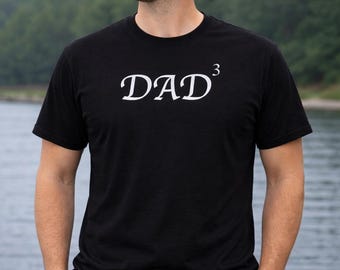 Dad Of 3 Shirt, Funny Father Gift, Daddy From Kids, Fathers Day Present, Birthday Surprise, Husband Apparel, Proud Dad Style, Mens Tee