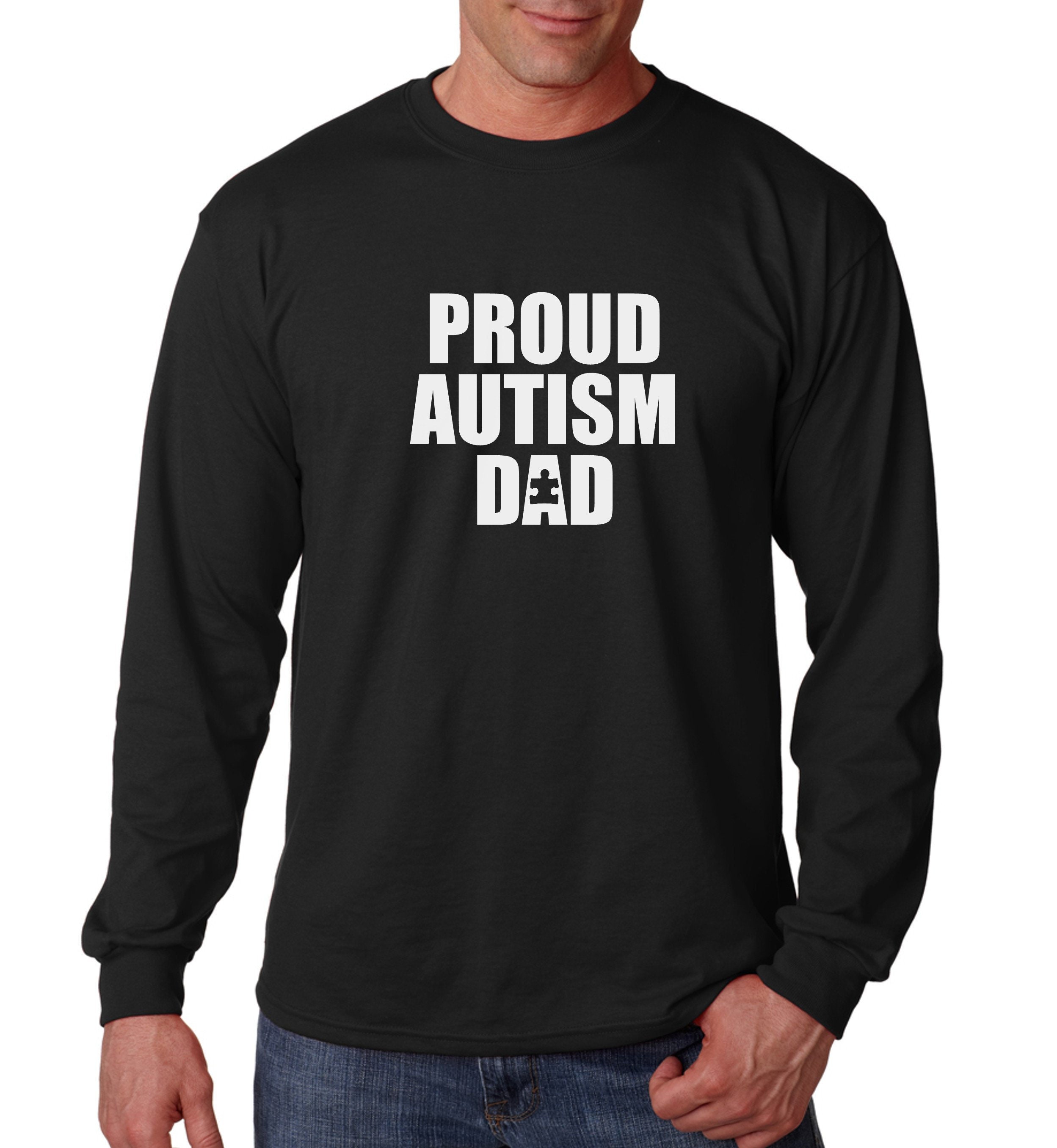 Autism Dad Shirt
 Long Sleeve Proud Autism Dad Shirt Puzzle Piece T Shirt Autism