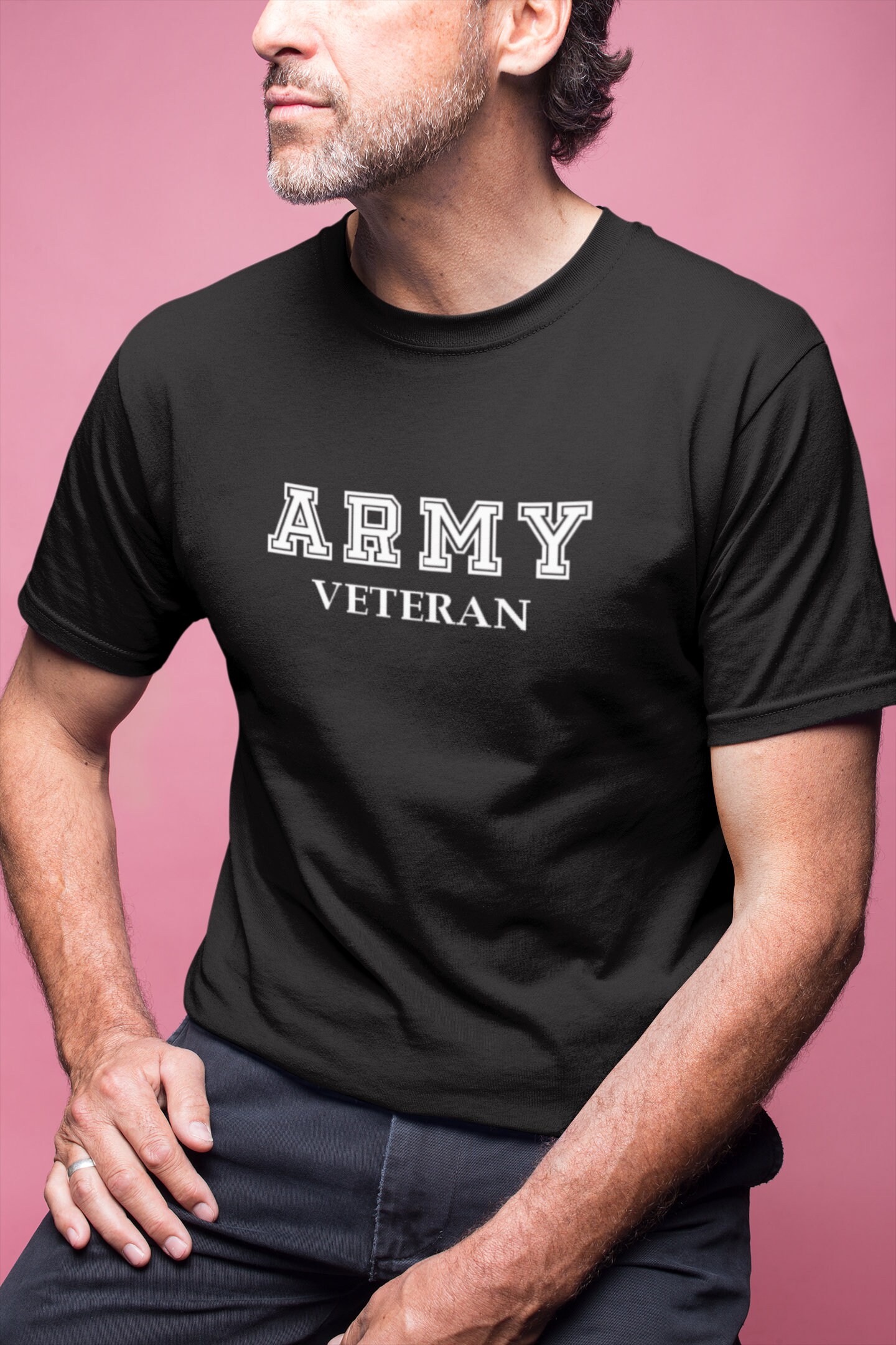 Army Veteran T Shirt Vet Tee Military 