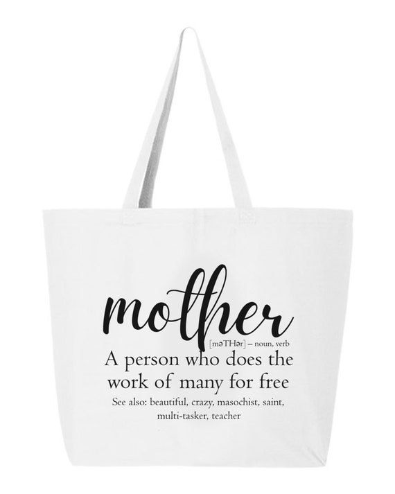 Mother Tote Bag Shopping Bag Shoulder Bag Etsy
