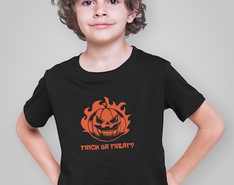 Trick Or Treat #2 Kids Shirt, Halloween Pumpkin Tee, Toddler And Youth Top, Cute Fall Outfit, Spooky Graphic Shirt, Boys Girls Gift