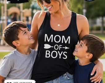 Mom Of Boys Tank Top, Boy Mom Shirt, Mothers Day Gift, Mama Tank, Mom Life Shirt