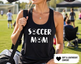 Soccer Mom #2 Tank Top, Game Day Shirt, Sports Mom Tee, Soccer Gift, Mom Life Tank