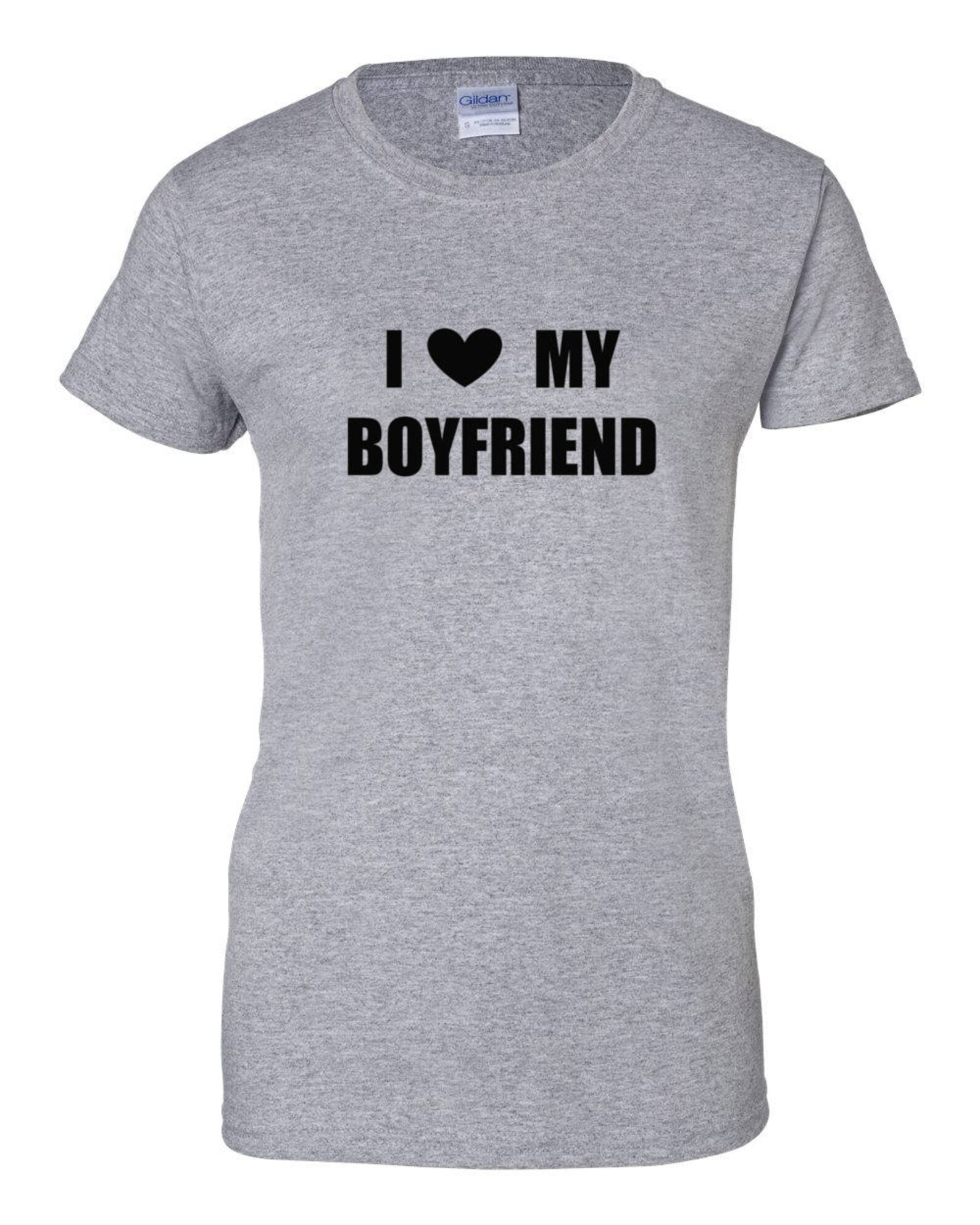 Womens I Love My Boyfriend Shirt Valentines Day T-shirt - Etsy UK