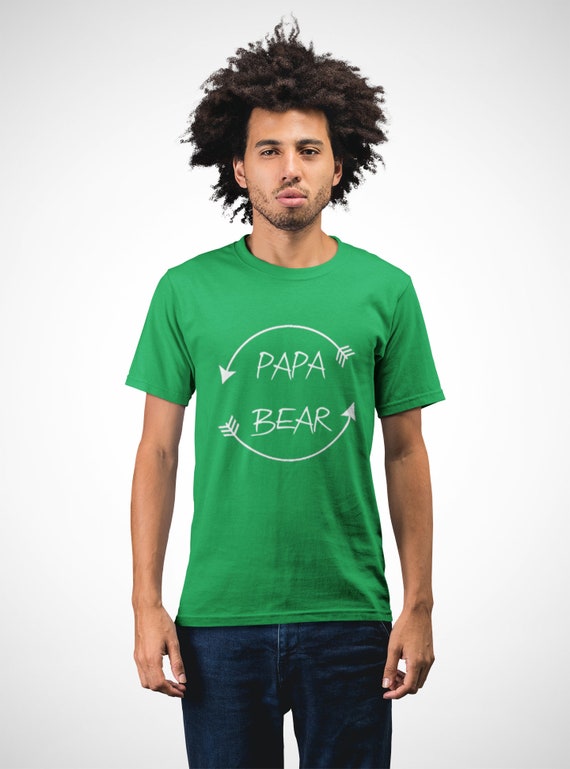 Papa Bear #2 T Shirt Dad Bear Family Fathers Day Gift Tee New Daddy T-Shirt