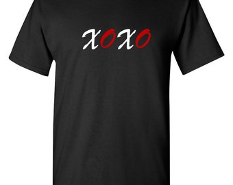 XOXO Hugs and Kisses Funny Shirt For Him or Her Valentine's Day Birthday Gift Idea Tee