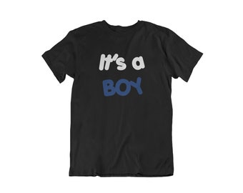 Mens Its A Boy Shirt, Gender Reveal Shirt, Baby Shower Gift, Pregnancy Announcement, Birthday Shirt, Baby Boy Celebration Shirt