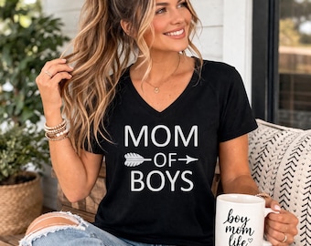 Boy Mom Shirt, Mom Of Boys Tee, Mothers Day Gift, Boy Mom Life Shirt, Gift For Mom, Mama Shirt Women, Mom Life Outfit, New Mom Gift Idea