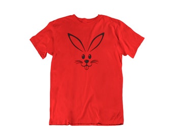Bunny Face Shirt, Funny Easter Gift, Men's Rabbit TShirt, Easter Bunny Tee, Spring Holiday Shirt, Cute Bunny Graphic Tee, Easter Outfit