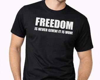 Freedom Is Never Given Shirt, Civil Rights Justice Tee, Equality Activism Apparel, Black History Message Shirt, Social Justice Gift