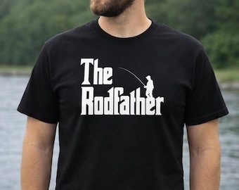 Rodfather, Fishing Humor, Angler Shirt, Fisherman Gift, Fathers Day Idea, Birthday Present, Lake Life Style, Reel Legend Tee, Dad Apparel
