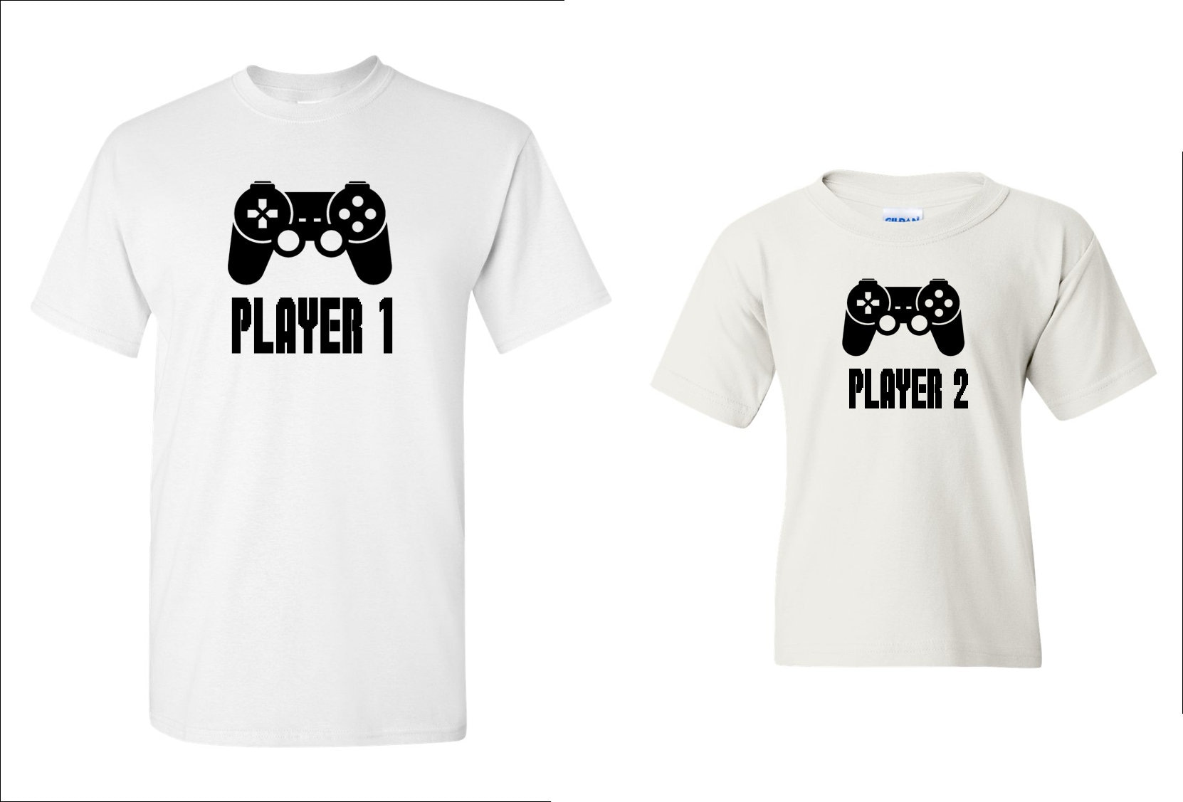 Player 1 Player 2 Shirts Fathers Day Gift Father & Son - Etsy