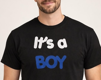 It's A Boy Shirt, Gender Reveal Tee, Dad Pregnancy Announcement, Baby Shower Gift, New Father Apparel, Boy Reveal Party Shirt Celebration