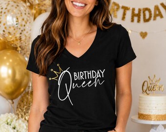 Birthday Queen Shirt, Birthday Girl Gift, Birthday Party Shirt, Queen Birthday Tee, Womens Birthday Shirt, Birthday Outfit