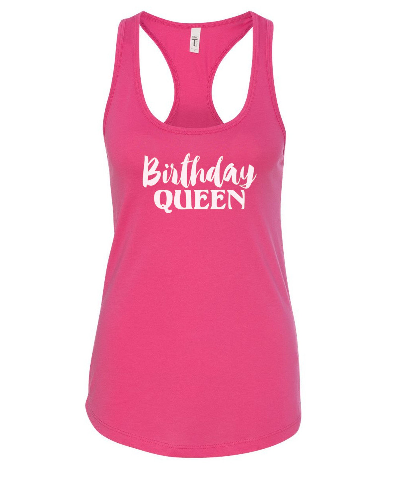 Tank Top Birthday Squad Shirts Bday Queen Tshirt Funny Etsy