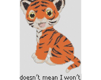 Just Because I'm Cute... Digital Cross Stitch Pattern