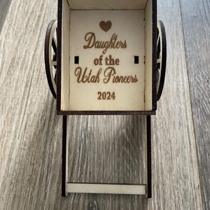 Pioneer handcart Svg file for lasercutting