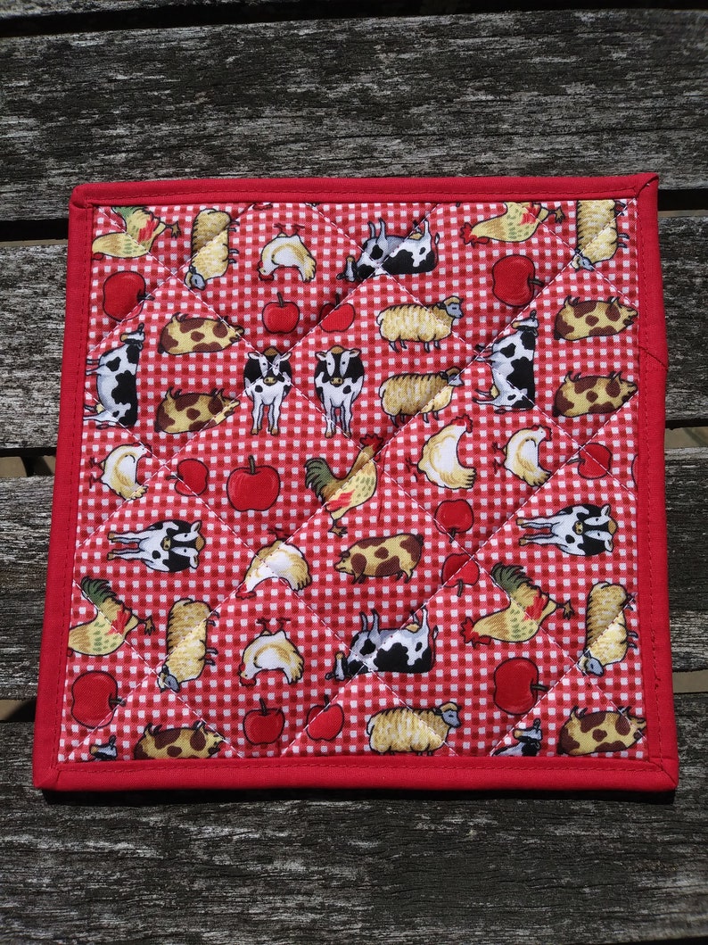 Insulated Hot Pad / Potholder Made With Insulbright Batting Etsy