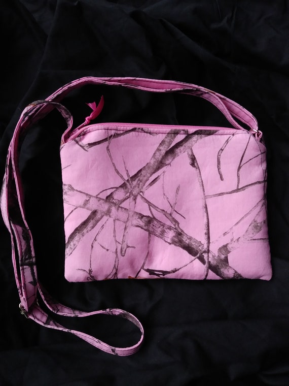 Small True Timber Pink Camo Purse With Adjustable Crossbody Strap Phone Purse Etsy