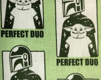 Half Yard Star Wars Mandalorian Camelot Perfect Duo-katoenstof