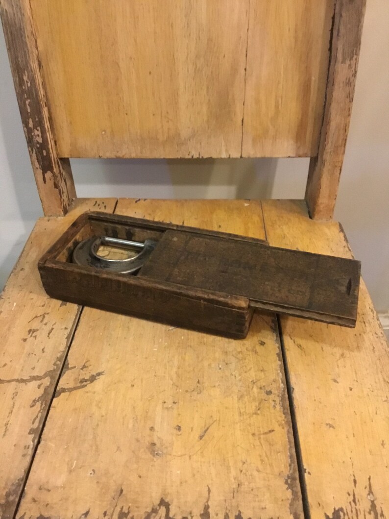 Vintage L.S. Starrett Micrometer Tool/Original Wooden Box Etsy