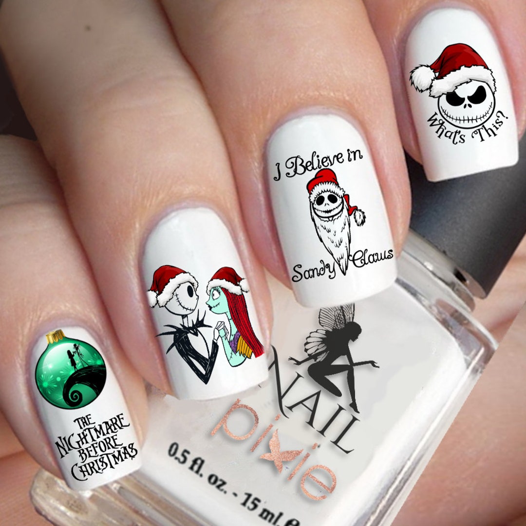 SANDY CLAWS Nightmare Before Christmas Nail Decal Art Water - Etsy