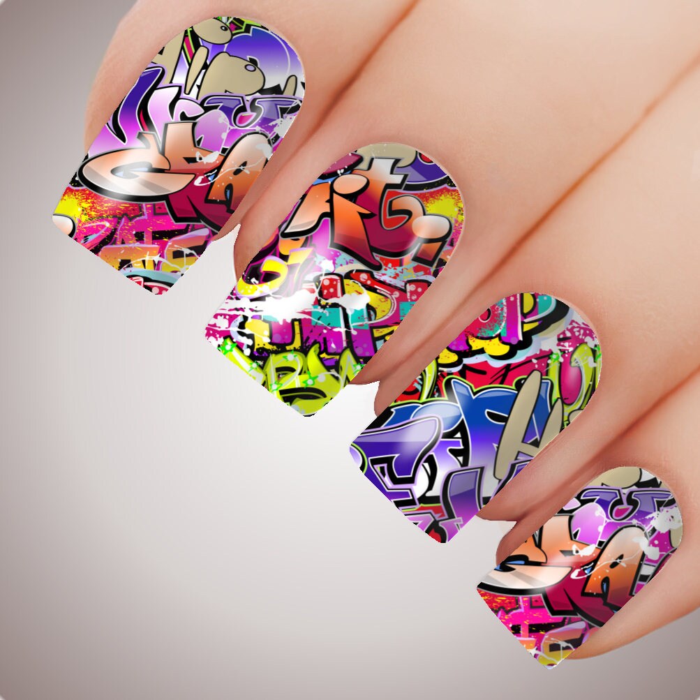 Graffiti ULTIMATE COLLECTION Full Nail Decal Water Etsy