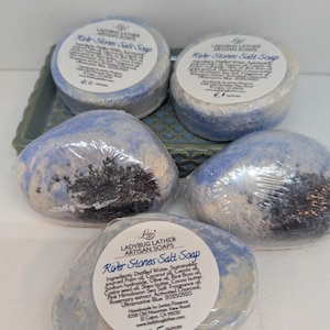River Stones Salt Bar Soap | Himalayan Sea Salt soap
