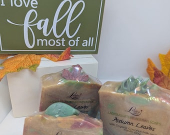 Autumn Leaves Soap | Organic Coconut milk | Kaolin clay