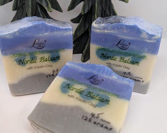 Nordic Balsam soap | Shea butter | Cocoa butter | Kaolin clay | Handcrafted | Invigorating
