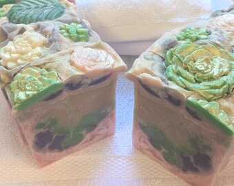 Desert Flower | Cold Process soap | Succulent soap | Garden soap | Spa soap