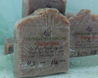 Orange Spice Soap | Organic Goat Milk | Cocoa butter | Mango butter | Artisan soap