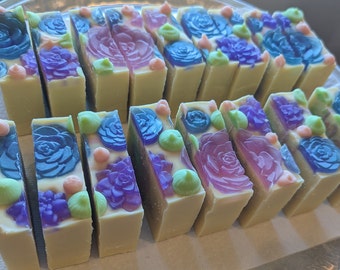 Lush Aloe Succulent Soap | Organic Aloe Vera soap, Garden soap, Artisan soap, Shea soap, Cocoa butter soap, Springtime soap