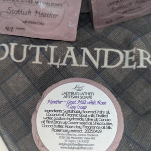 Heather Soap | Outlander soap, Fresh scent, Claire Fraser, Jenny Fraser, Scottish soap, Herbal soap, Handcrafted soap, Soaping Sassenach