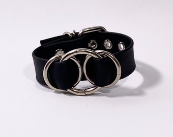 Thrice O Ring Cuff // faux leather