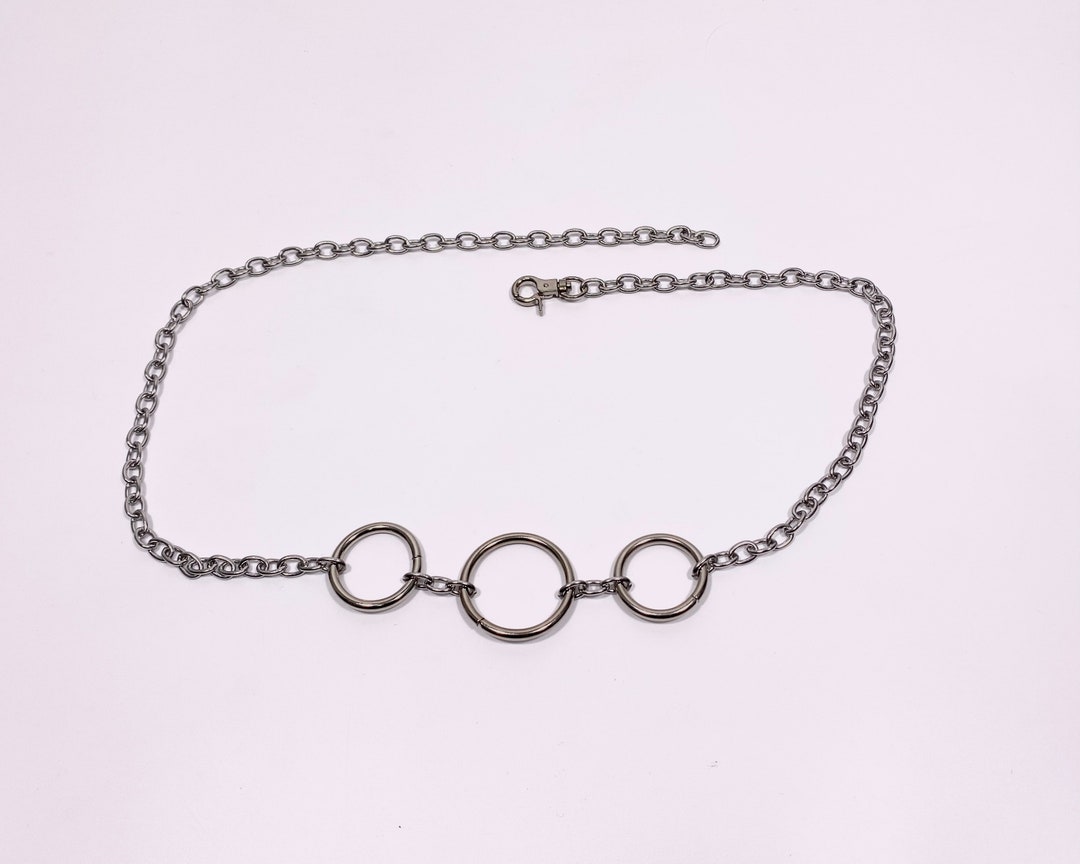 TRIO O RING Chain Belt Etsy