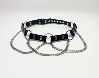 REMOVABLE-CHAIN MAIDEN Belt //  Faux Leather