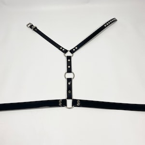 THREE RING HARNESS // Vinyl & Faux leather Chest Cage
