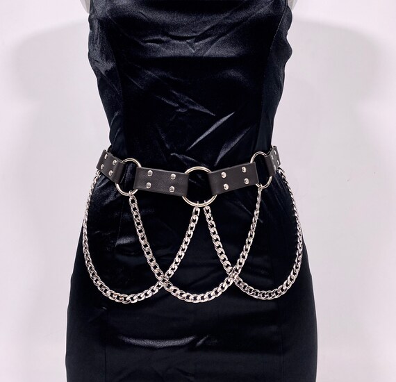 CHAIN MAIDEN Belt // Faux Leather Etsy